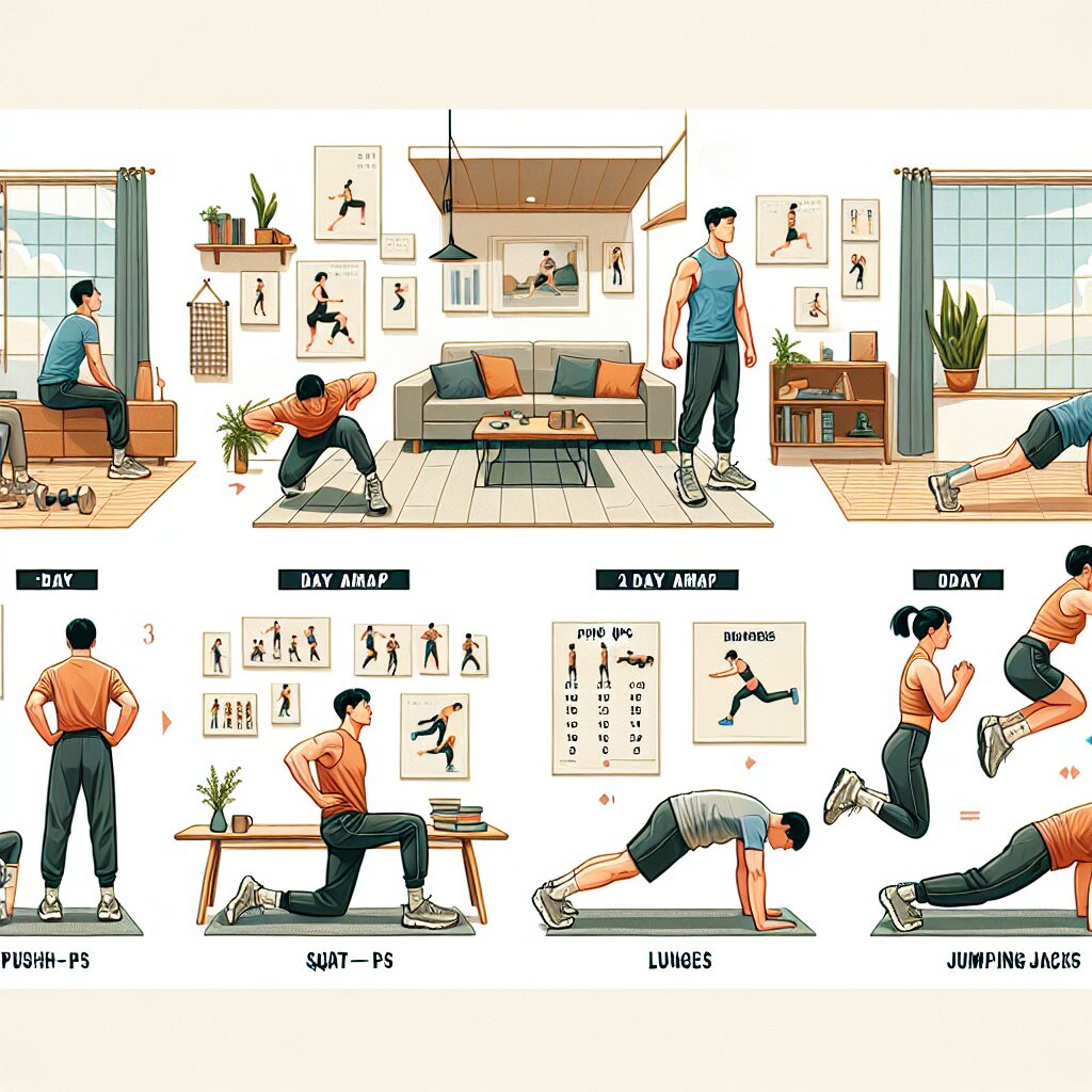 21-Day AMRAP Calisthenics Program for Home Fitness